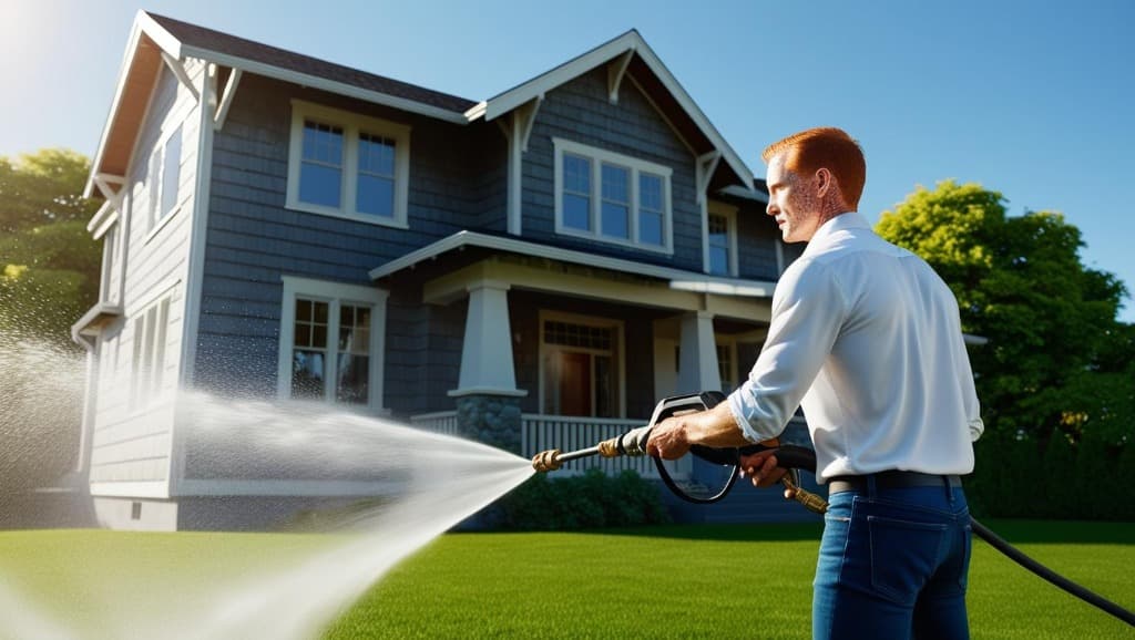 Pressure washing outdoor surfaces Pressure washing outdoor surfaces